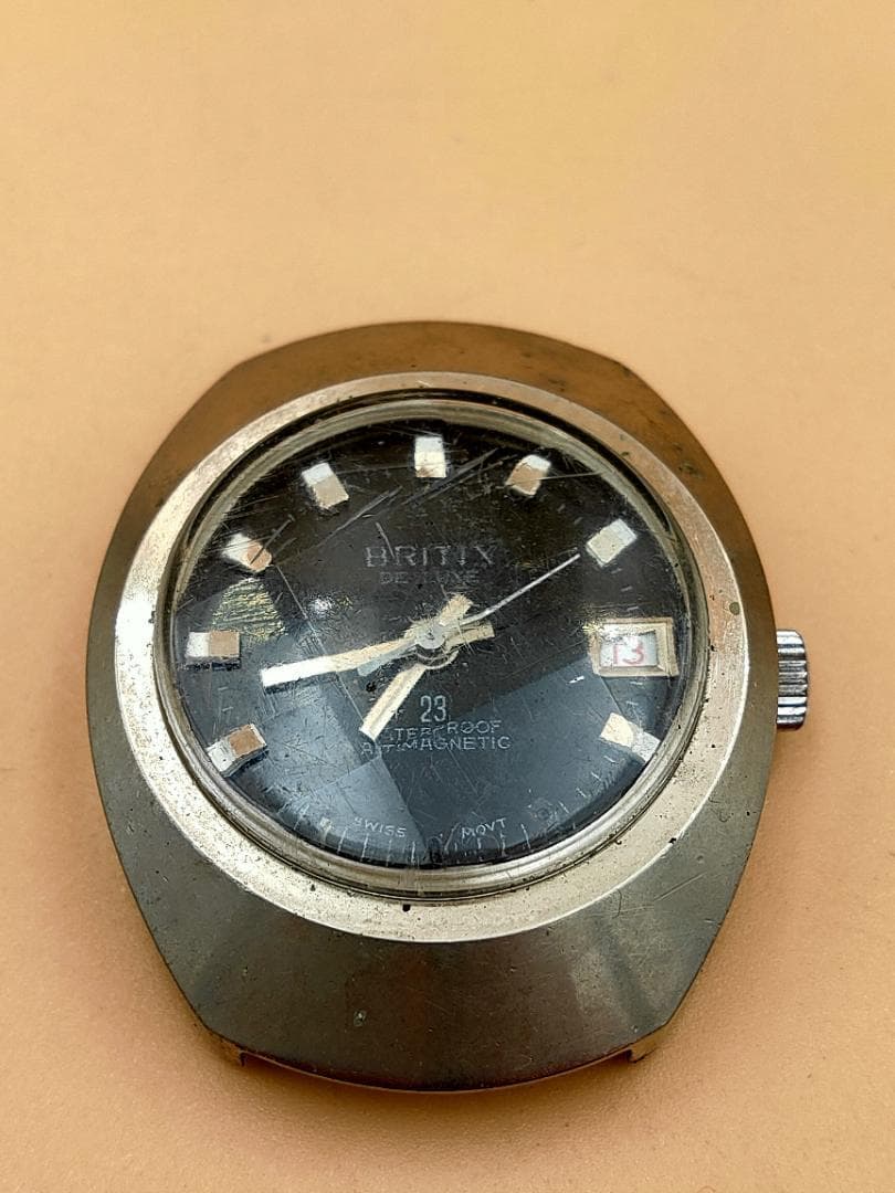 BRITIX Britix De Luxe 23 Antimagnetic Date Mechanical Watch