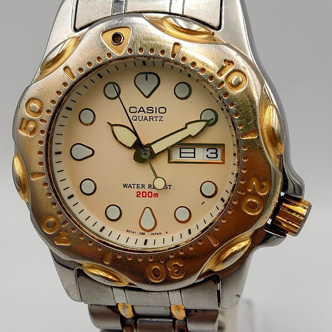 CASIO Casio Air Divers MDP-821 Module 719 Day-Date Quartz Watch | Japan