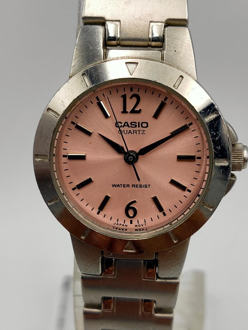 CASIO Casio LTP-1177 Pink Dial Stainless Steel Quartz Watch