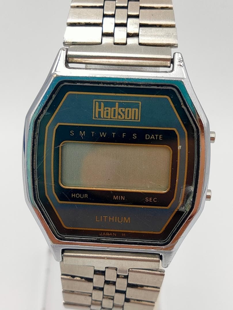 Hudson Hadson Vintage Digital Quartz LCD Watch Octagon Case | Japan