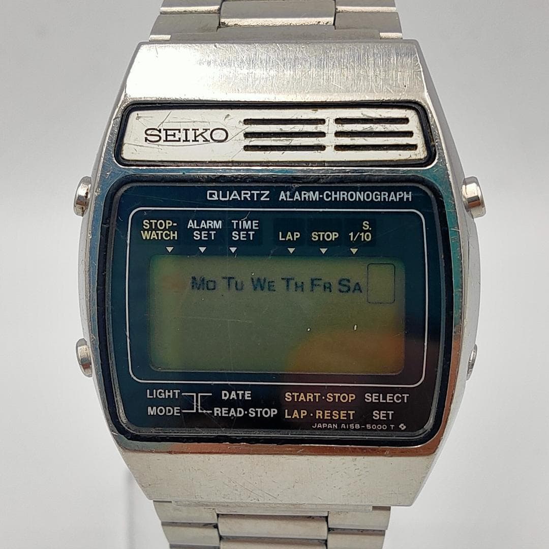 SEIKO Seiko A158-5000 Vintage Digital Quartz Alarm-Chronograph Watch | Japan