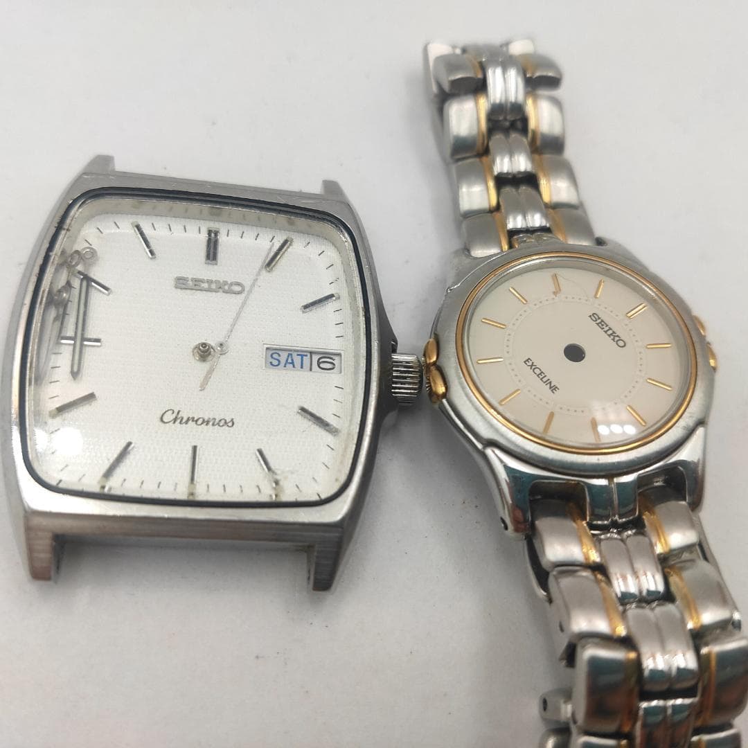 SEIKO Seiko Chronos 5H23-5110 + Exceline 2J31-001A Watch Lot | Japan