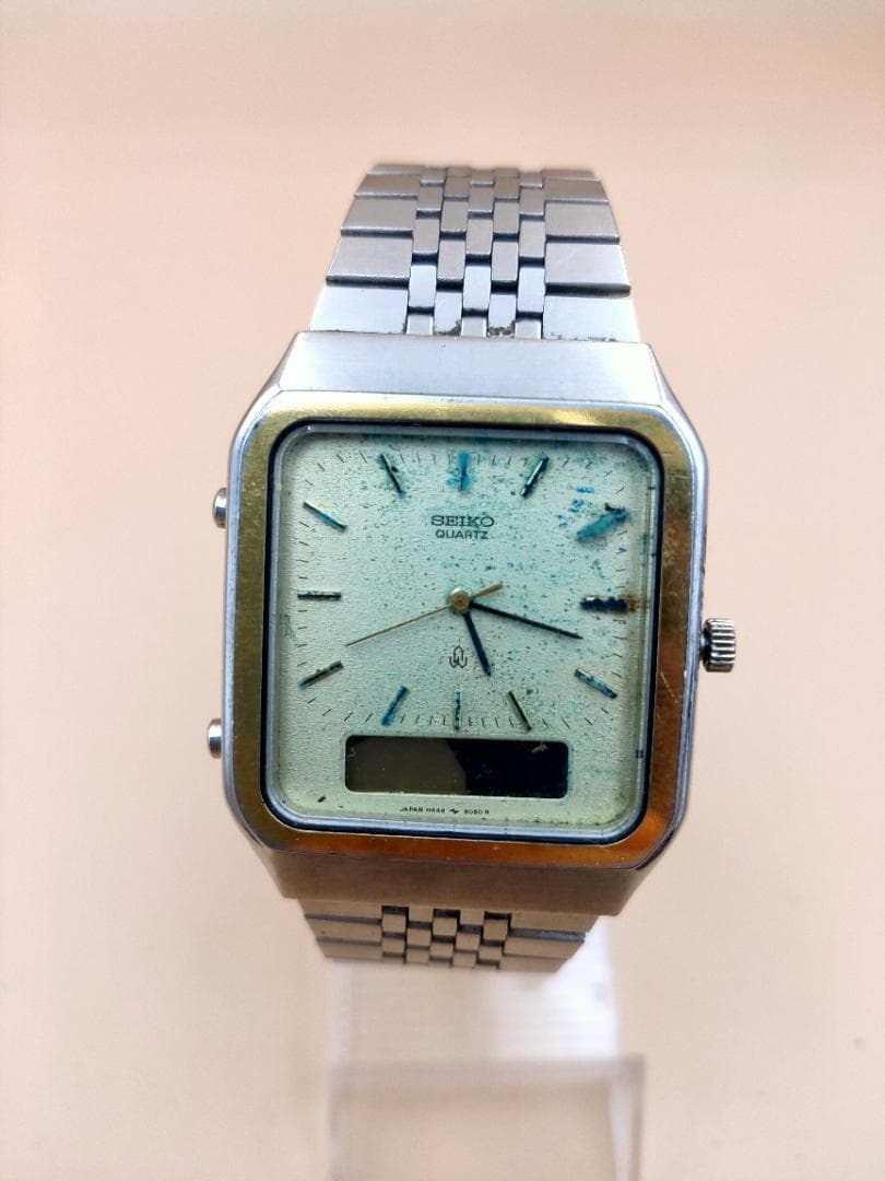 SEIKO Seiko H449-5050 Ana-Digi Quartz Square Watch | Japan