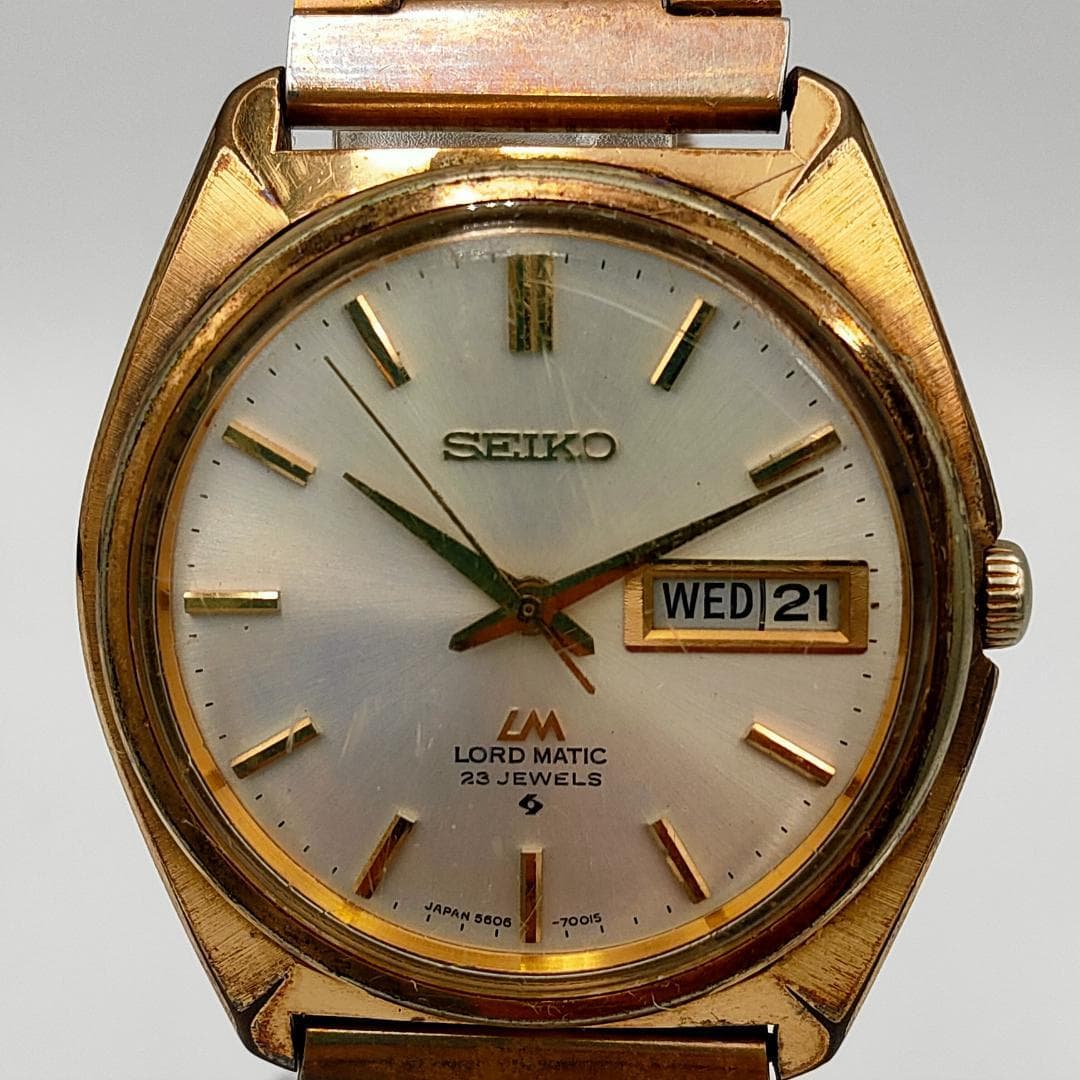SEIKO Seiko Lord Matic 5606-7000 Cal.5606 Automatic Day-Date Watch | Japan