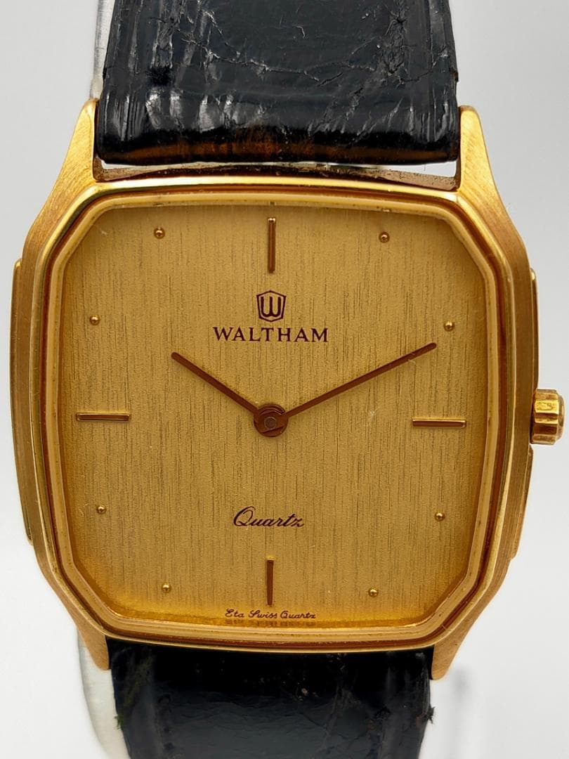 WALTHAM Waltham L290233 Gold-Tone Quartz Dress Watch | Swiss Made