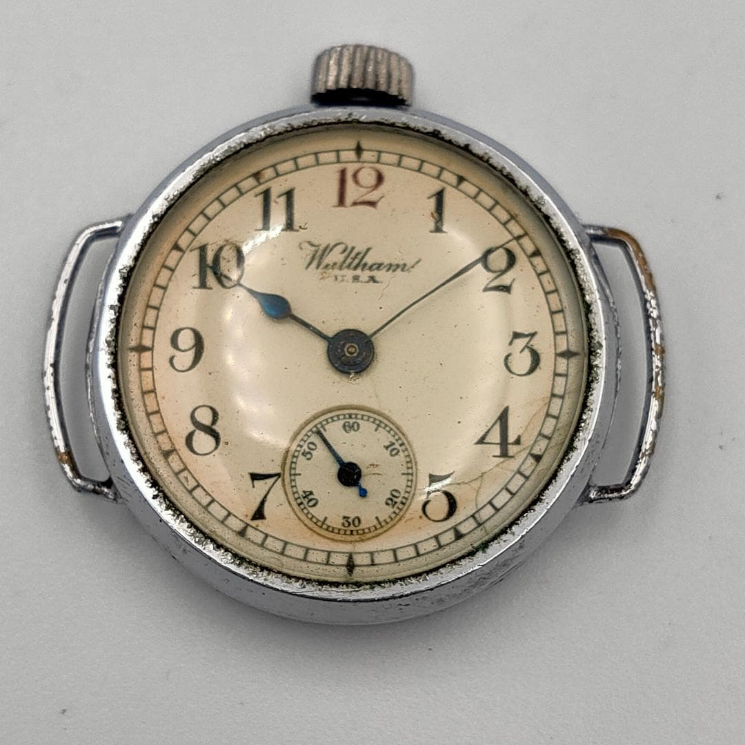WALTHAM Waltham Trench Watch WWI Era Wire Lugs Mechanical Watch Head | Japan