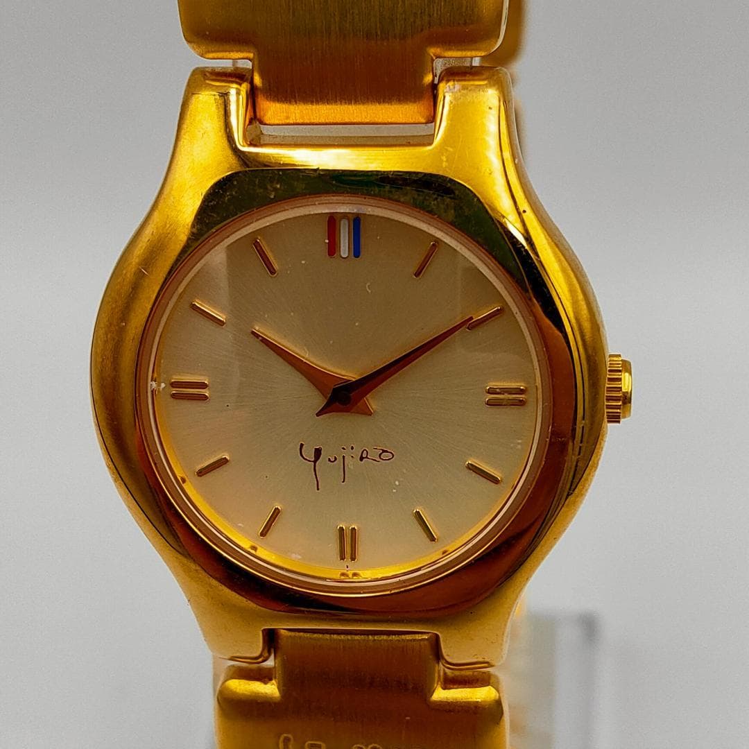 Yujira Yujiro Ishihara Memorial 0037 Gold Quartz Watch | Japan