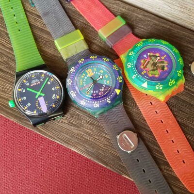 Swatch Quartz Analog Junk Set of 3 Watches Junk for Parts