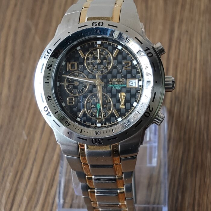 Casio Chronograph Date 2006 FIFA World Cup Germany Colaboration Men Wristwatch WEF-506WC Module 4307 Junk