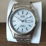 Pre-owned Citizen JUNCTION Eco-Drive Day Date E100-K15567 CK GN-4-S Wristwatch for Men