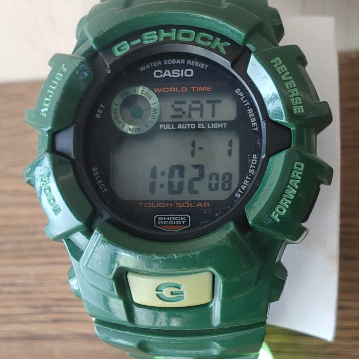 Casio G-Shock G-2300GR Module: 3192 Green Wolrd Time Tough Solar Wristwatch for Men