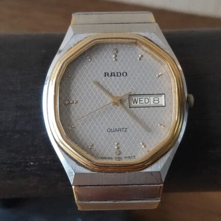 Authentic Rado day date Quartz Swiss Made 114.3480.4 Wristwatch for Men Junk