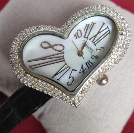 Elegant Heart Shaped Rhinestone ABISTE Brilliant Heart Watch for Women